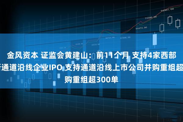 金风资本 证监会黄建山：前11个月 支持4家西部陆海新通道沿线企业IPO 支持通道沿线上市公司并购重组超300单
