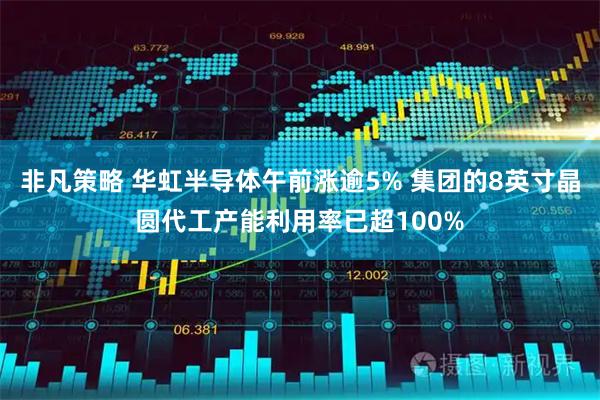 非凡策略 华虹半导体午前涨逾5% 集团的8英寸晶圆代工产能利用率已超100%